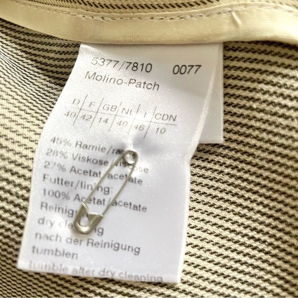 Orwell Gold Luster Fitted Designer Jacket, size 10 - Picture 4 of 10